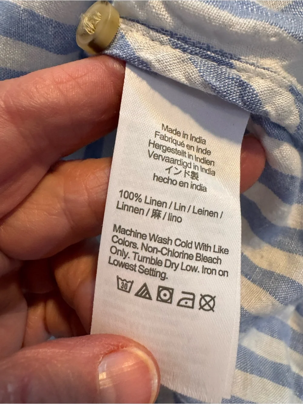 J. Crew Relaxed-fit short-sleeve Baird McNutt Irish linen shirt in stripe - XS